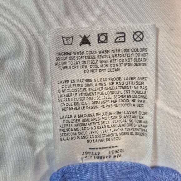 Nike Dri-Fit Shirt Mens Medium Blue Short Sleeve Training Tee Heathered - Picture 8 of 8